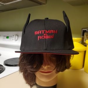 1997 Warner Brothers Batman And Robin Ball Cap With Bat Ears